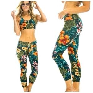 Aviator Nation Floral Print Leggings